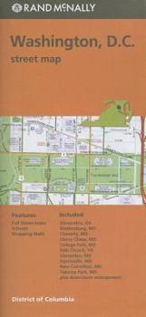 Paperback Folded Map Washington Streets DC Book