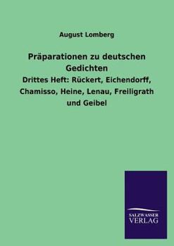 Paperback Präparationen zu deutschen Gedichten [German] Book