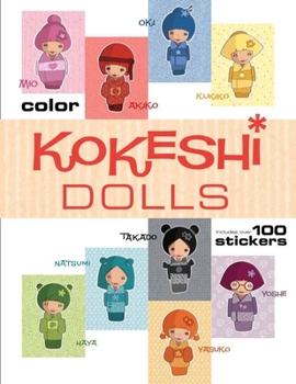 Paperback Kokeshi Dolls Coloring Book