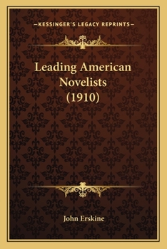 Paperback Leading American Novelists (1910) Book