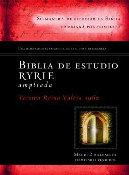 Hardcover Biblia de Estudio Ryrie Ampliada-Rvr 1960 [Spanish] Book