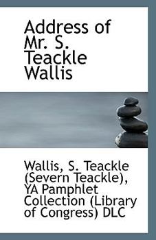 Paperback Address of Mr. S. Teackle Wallis Book