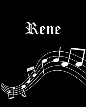 Rene: Sheet Music Note Manuscript Notebook Paper | Personalized Custom First Name Cover | Musician Composer Instrument Composition Book | 12 Staves a ... | Create, Compose & Write Creative Songs