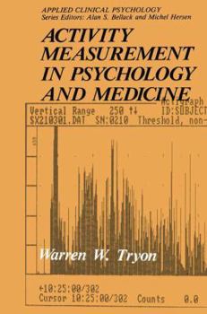 Paperback Activity Measurement in Psychology and Medicine Book