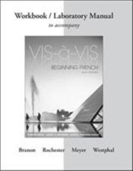 Paperback Workbook/Laboratory Manual to Accompany Vis-?-VIS Book