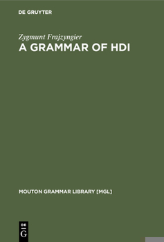 Hardcover A Grammar of Hdi Book