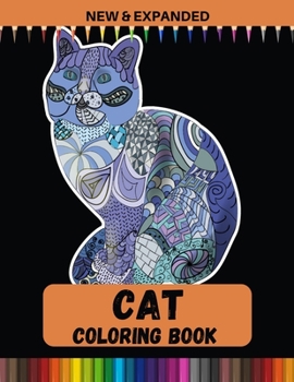 Paperback Cat Coloring Book (New & Expanded): Adults Relaxation with Stress Relieving Cute cat Designs Book