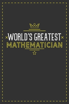 Paperback World's Greatest Mathematician: Lined notebook - best gift for Mathematician Book