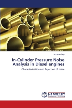 Paperback In-Cylinder Pressure Noise Analysis in Diesel engines Book