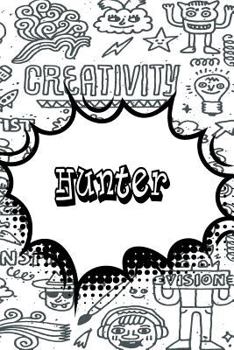 Paperback Hunter: Personalized Doodle Isometric Dot Paper Notebook Featuring 120 Pages 6x9 Book