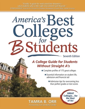 Paperback America's Best Colleges for B Students Book