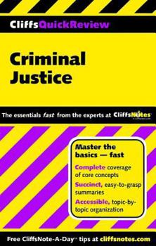Paperback Cliffsquickreview Criminal Justice Book