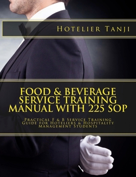 Paperback Food & Beverage Service Training Manual with 225 SOP Book