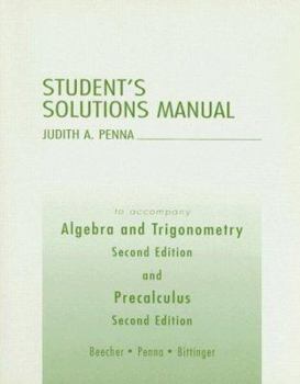 Paperback Algebra and Trigonometry and Precalculus, Student's Solutions Manual Book