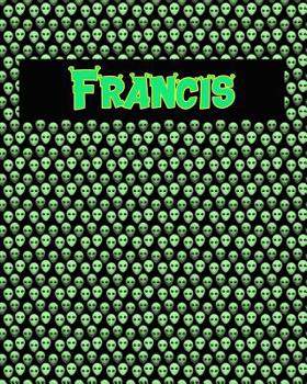 Paperback 120 Page Handwriting Practice Book with Green Alien Cover Francis: Primary Grades Handwriting Book