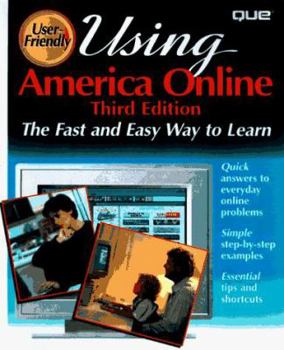 Paperback Using America Online Book