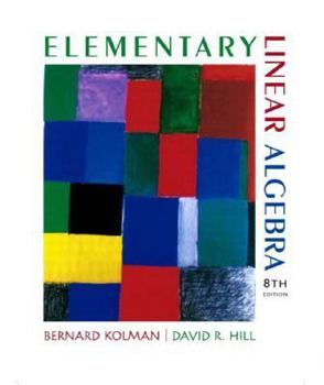 Hardcover Elementary Linear Algebra Book