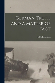 Paperback German Truth and a Matter of Fact Book