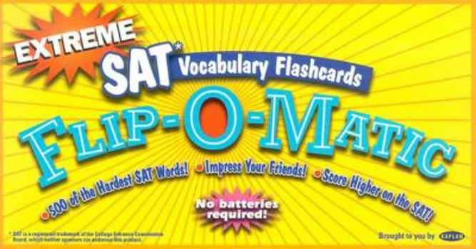Paperback Extreme SAT Vocabulary Flashcards Flip-O-Matic Book