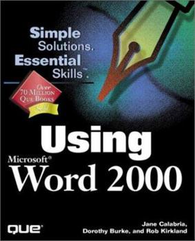 Paperback Using Microsoft Word 2000 Book