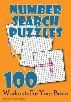 Paperback Number Search Puzzles: 100 Workouts For Your Brain [Large Print] Book