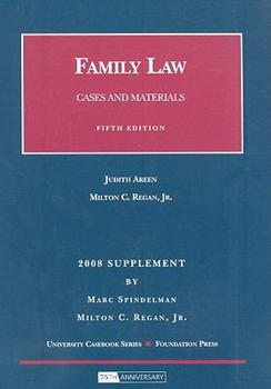 Paperback Family Law Supplement: Cases and Materials Book