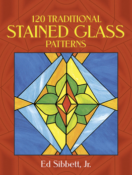Paperback 120 Traditional Stained Glass Patterns Book
