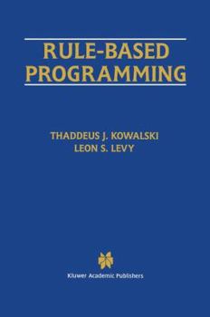 Paperback Rule-Based Programming Book