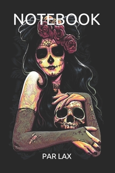 NOTEBOOK: Dia De Los Muertos Sugar Skull Day of the dead - Large 6 x 9 - Blush Notes 120 Pages