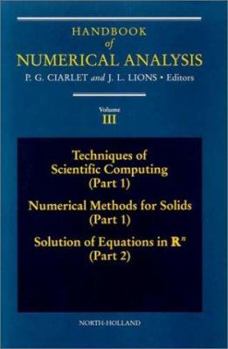 Hardcover Techniques of Scientific Computing (Part 1) - Solution of Equations in RN: Volume 3 Book