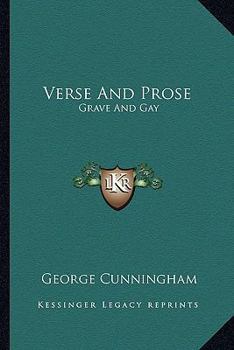 Paperback Verse And Prose: Grave And Gay Book