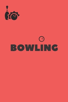 bowling journal - I love bowling: cover -lined 120 pages writing notebook diary