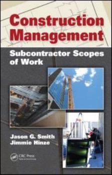 Hardcover Construction Management: Subcontractor Scopes of Work Book