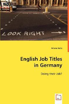 Paperback English Job Titles in Germany Book