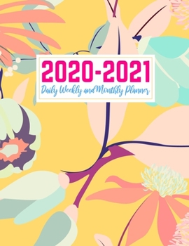 Paperback 2020-2021 Daily Weekly and Monthly Planner: Cute Two Year Jan 1, 2020 - Dec 31, 2021 Calendar Organizer and Appointment Schedule Agenda Journal for Pe Book