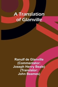 Paperback A translation of Glanville Book