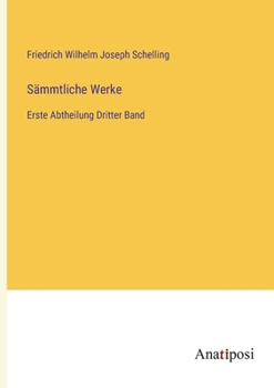 Paperback Sämmtliche Werke: Erste Abtheilung Dritter Band [German] Book