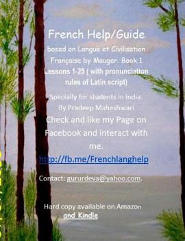 Paperback French Help/Guide: Lessons with pronunciation rules of Latin script Book