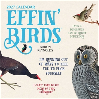 Calendar Effin' Birds 2027 Wall Calendar Book