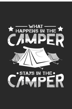 Paperback Camper: 6x9 Camping - blank with numbers paper - notebook - notes Book