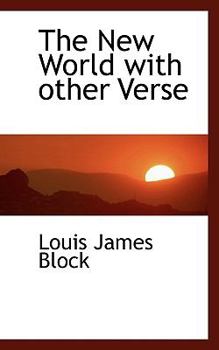 Paperback The New World with Other Verse Book