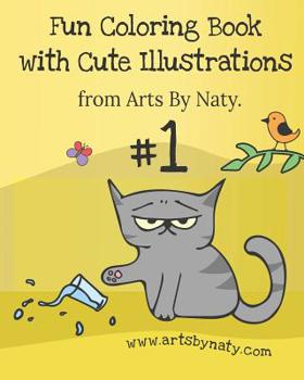 Paperback Fun Coloring Book with Cute Illustrations. Book