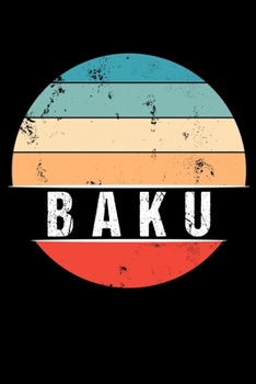 Paperback Baku: 100 Pages 6 'x 9' Travel Journal or Notebook Book