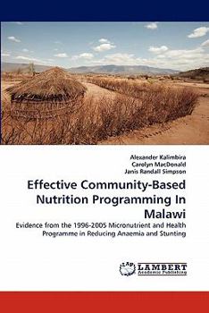 Paperback Effective Community-Based Nutrition Programming In Malawi Book