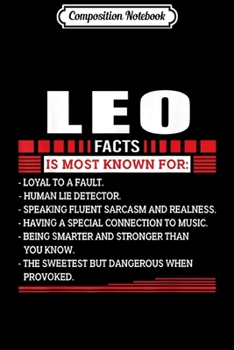 Paperback Composition Notebook: Leo Facts Is Most Known For Funny Birthday Gift Journal/Notebook Blank Lined Ruled 6x9 100 Pages Book