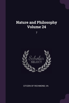 Paperback Nature and Philosophy Volume 24: 7 Book