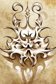 Paperback Infernal Mask Grid Notebook Book