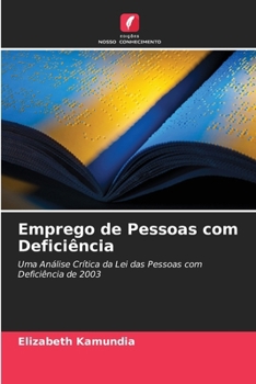 Paperback Emprego de Pessoas com Deficiência [Portuguese] Book