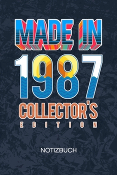 Made In 1987: 87er Jahrgang Notizbuch A5 Kariert - Geburtstagsgast Heft - Geburtstag Notizheft 120 Seiten KARO - Jahreszahl Notizblock Baujahr 1987 Motiv - Veranstalter Geschenk (German Edition)
