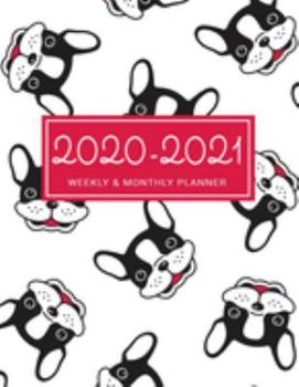 2020-2021 Weekly & Monthly Planner: 2 Year Calendar Schedule, Squares Quad Ruled, Dot Notes, Monthly Goals Setting,Action Plan, No Holiday Dog Pug (January 2020 through December 2021)